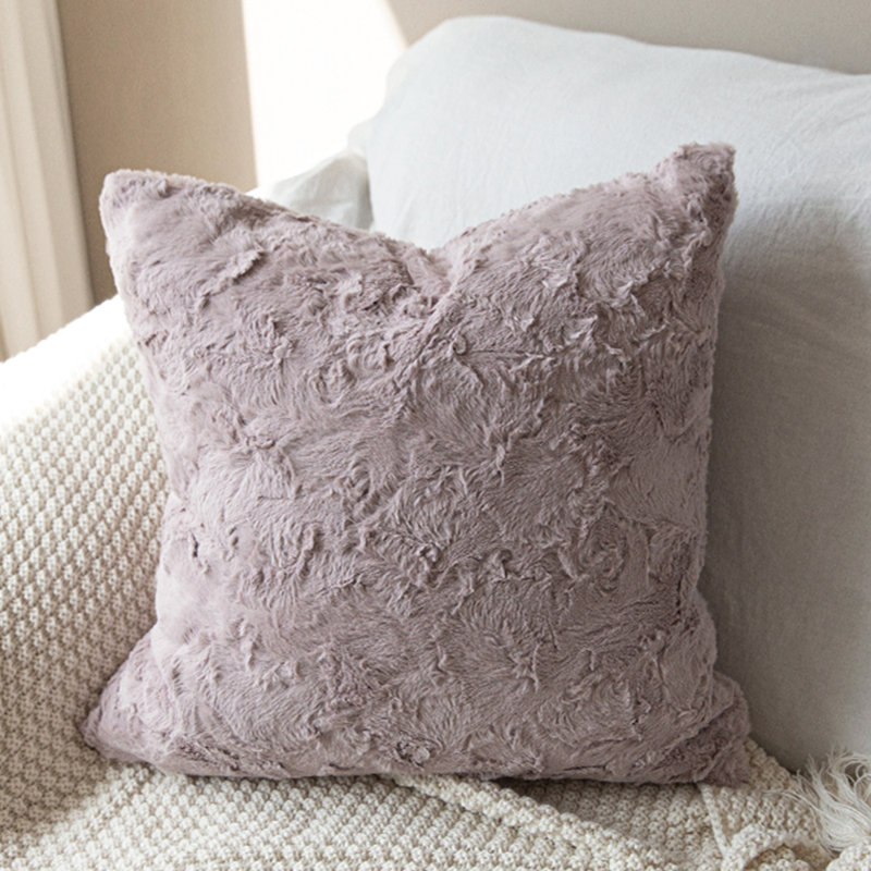 Housse de coussin décoratif très doux Dusty - Cozy Style 18 po x 18 po, ensemble de 2 housses seulement, Poussière