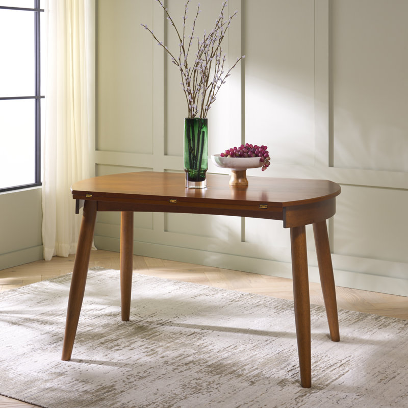 Grishe Folding Round Dining Table, Walnut