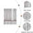 Farmhouse Hall Tree With 4 Hidden Hanging Hooks, Versatile Walnut Seating Bench With 8 Doors, Entryway Shoe Cabinet With Open Compartments-1621246379