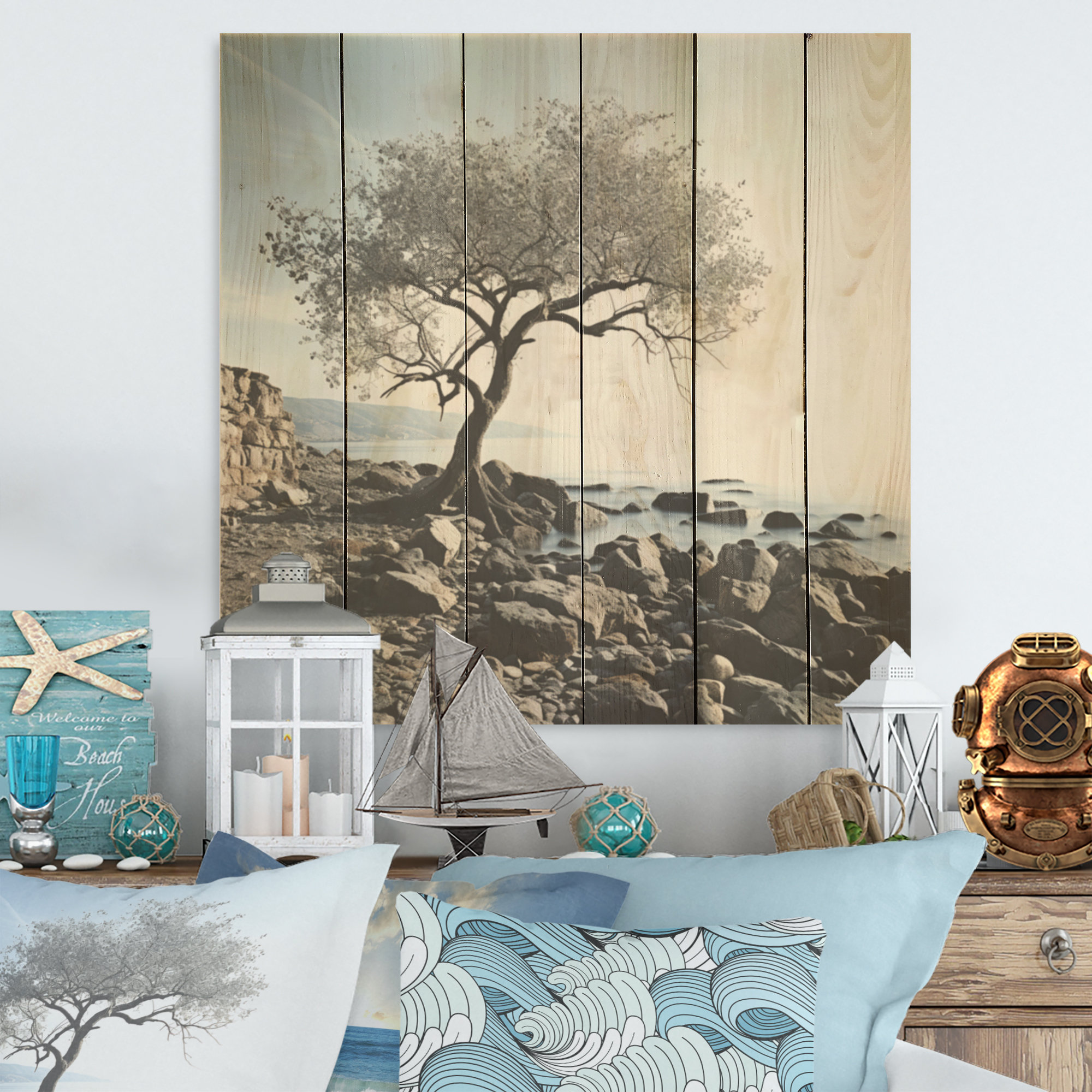 Beach Wood Wall Decor