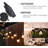 27FT 12-Bulb Solar Outdoor String Lights Shatterproof 2700K