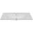 Single Bathroom Rectangular Vanity Top With Basin, 3-Faucet Holes