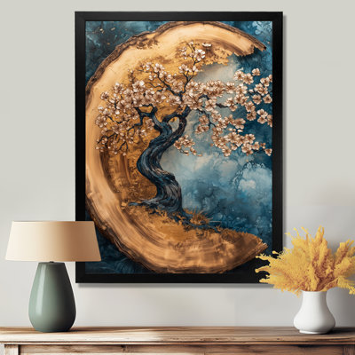 Golden Cherry Blossom Tree Garden Of Ephemeral Beauty III - Floral Wall Art Prints