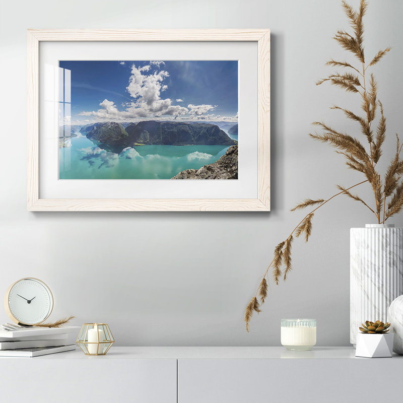 " Reflection I ", 14" H x 20" W x 1.5" D, White