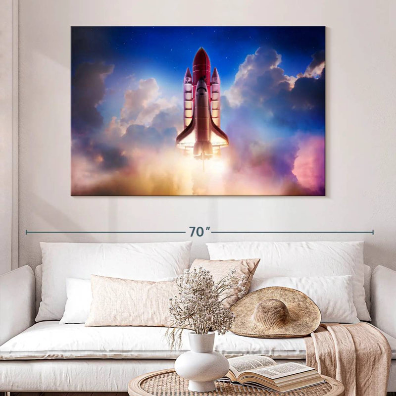 Oberle Rocket To The Sky, 34" H x 51" W