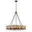 Monarch 8-Light Chandelier in Champagne Mist with Coconut Shell by Breegan Jane