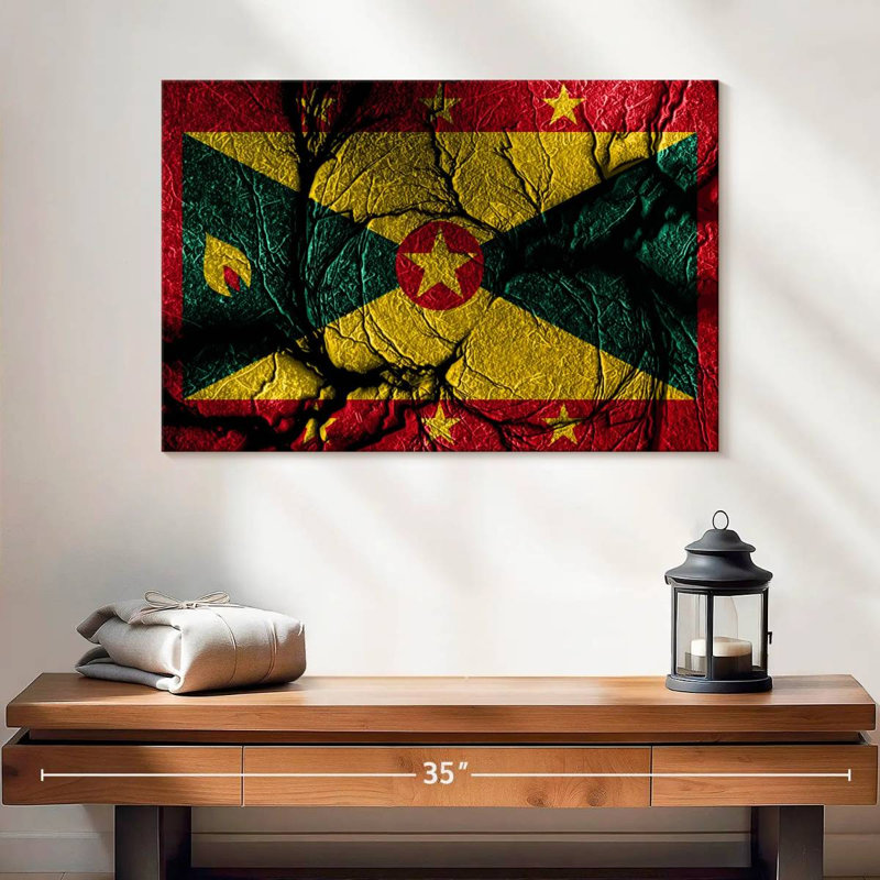 Drapeau Borges Grenade, H 16 po x l 24 po