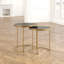 Blankenship Glass Top Sled Nesting Tables