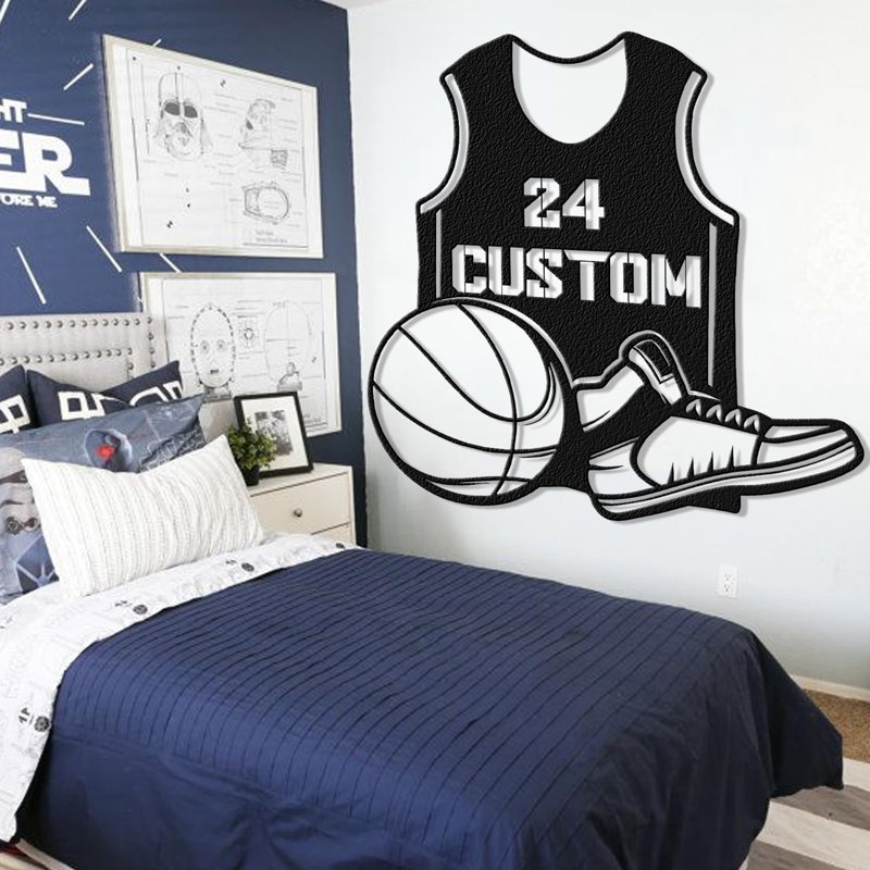 Décoration murale personnalisée monogramme à lettre divisée, H 12 po x l 12 po x P 0,05 po, Oui