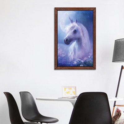 Unicorn Moon by Bente Schlick - Print on Canvas