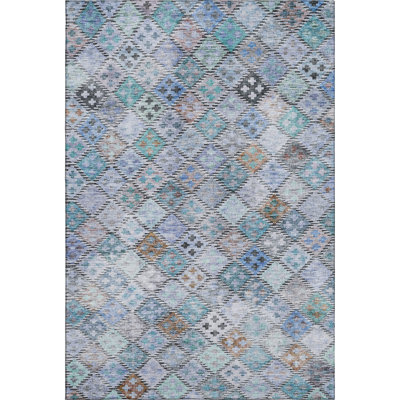 Premium Machine Washable Dahl AMF1081 Geometric Rug