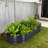 6x3x1 Ft Oval Galvanized Steel Raised Garden Bed Kit with Removable PVC Cover, Mesh Netting & Open Base-927020613