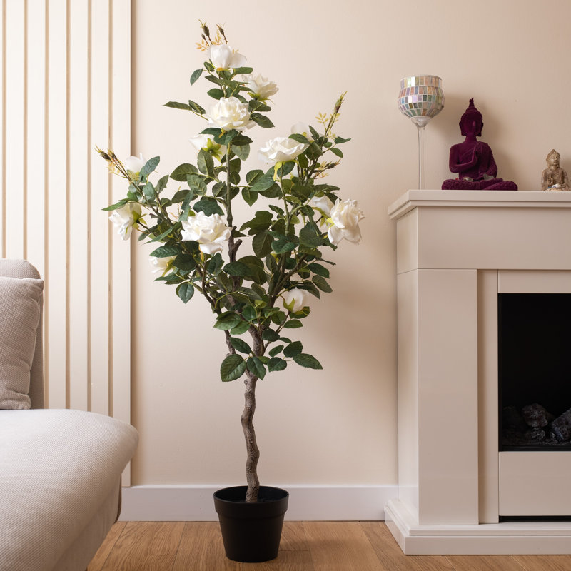 126cm Faux Rose tree