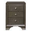 Table de chevet 3 tiroirs avec 2 ports USB-9829987