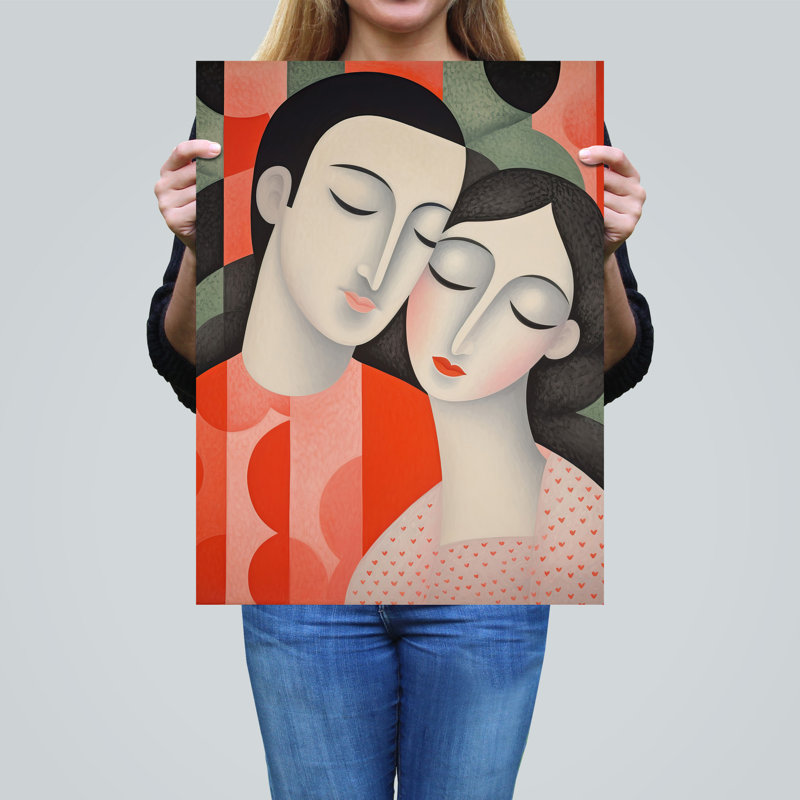 Wall Art Print Squeeze Me Tight Couple in Love Living Room