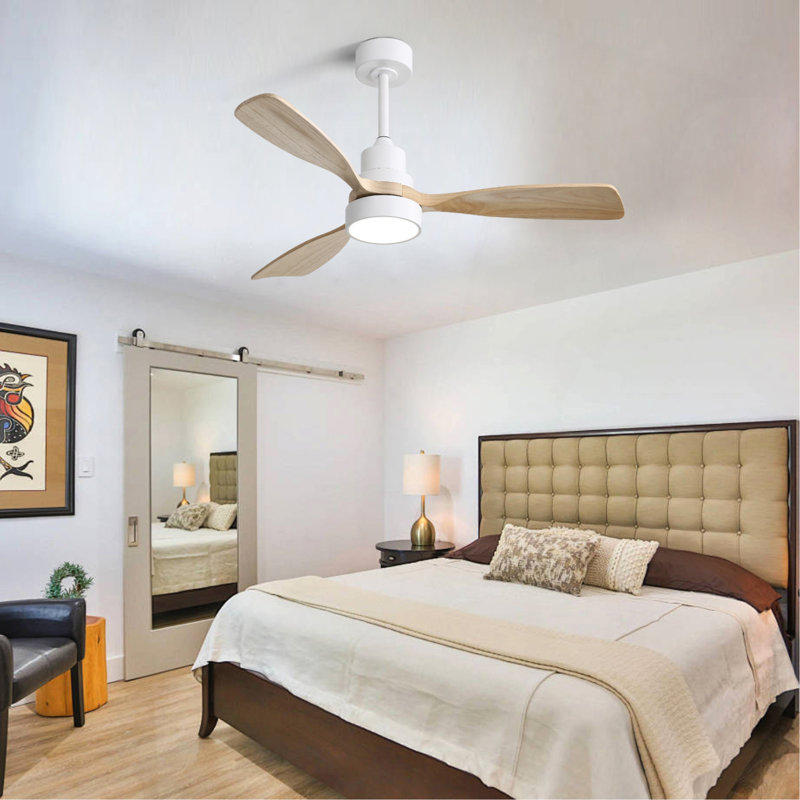 Ventilateur de plafond moderne 48 pouces avec 3 lumières