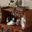 Buffet en bois de cerisier massif et verre-930762023