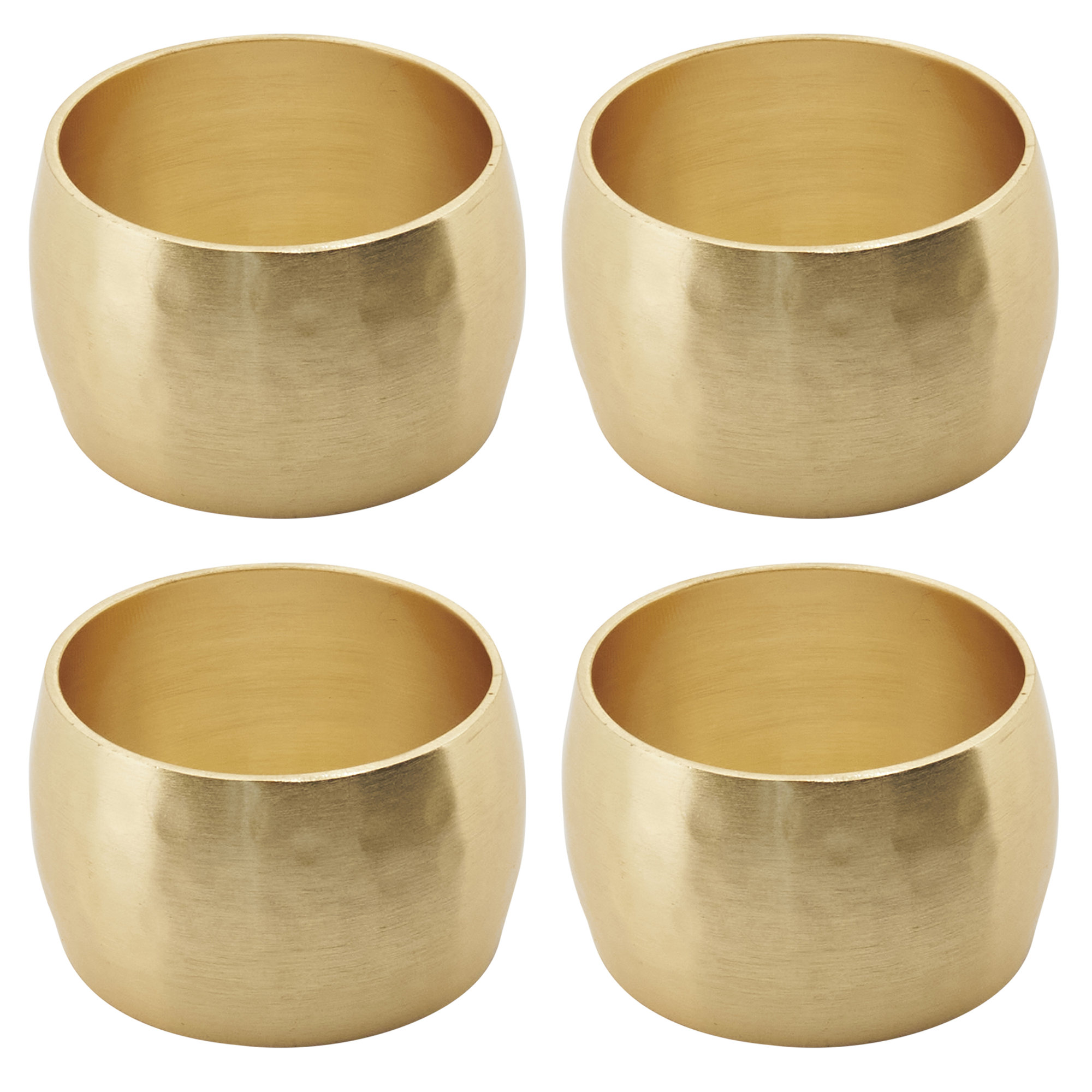 Round Shape Napkin Rings, Gold