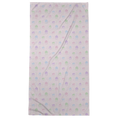 Serviette de bain classique cupcake