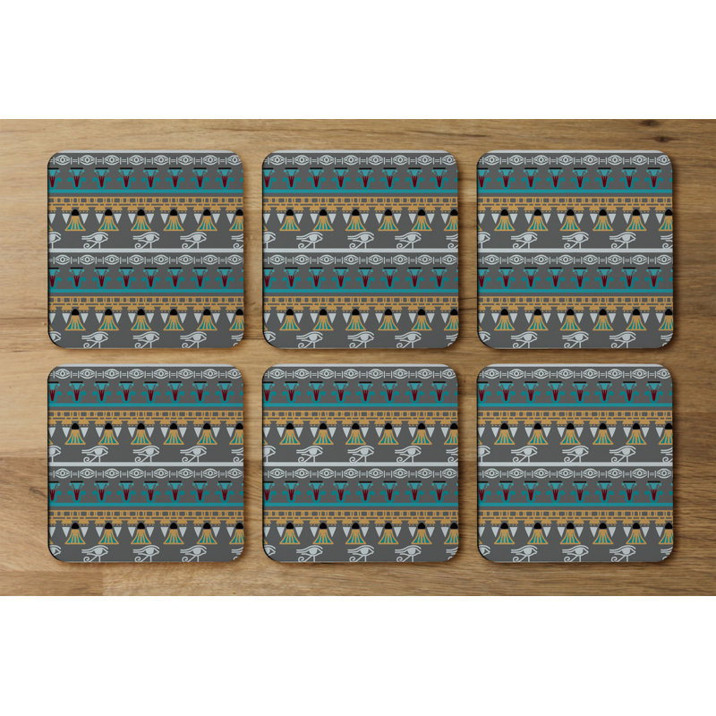 Square 6 Piece Coaster Set
