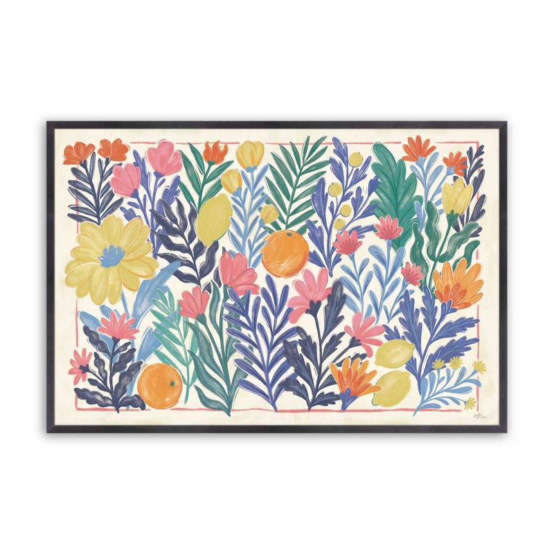 «Tropical Floral Delight», Zinc patiné, H 17,25 po x l 21,25 po