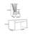 New Chinese style desk and chair set