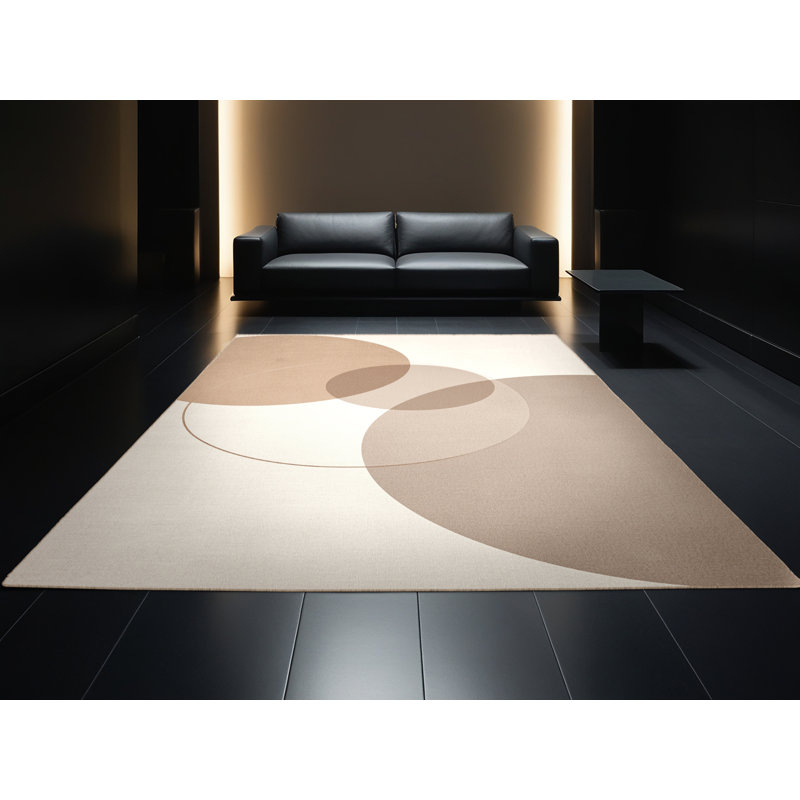 Tapis moelleux doux et moelleux beige Bleeker Venn, 6 X 9
