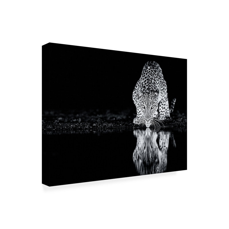 Art guépard sur toile, L 47 po x H 35 po