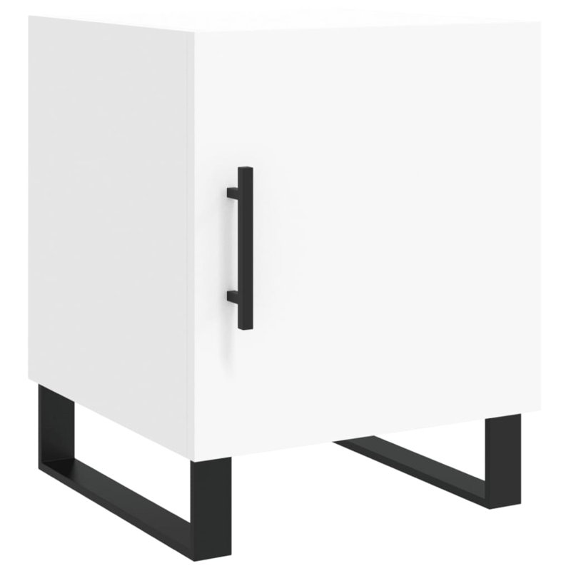 Bodaway 40cm W Manufactured Wood Bedside Table, High Gloss White, Individual