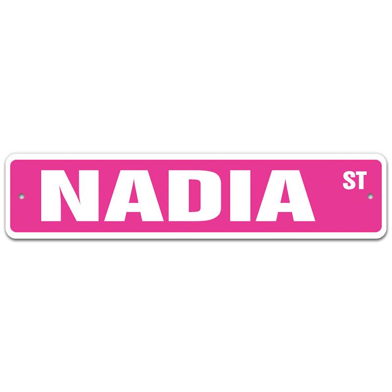 Plaque de rue Hazelton, H 8 po x l 36 po x P 0,1 po
