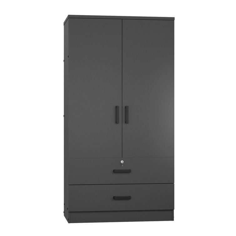 Scottie 2-Door Wardrobe with 2-Drawers