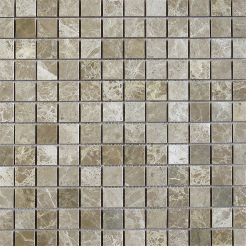 Carreau de marbre clair 12 po x 12 po Emperador