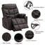 Fauteuil de massage inclinable chauffant en similicuir-1748360972