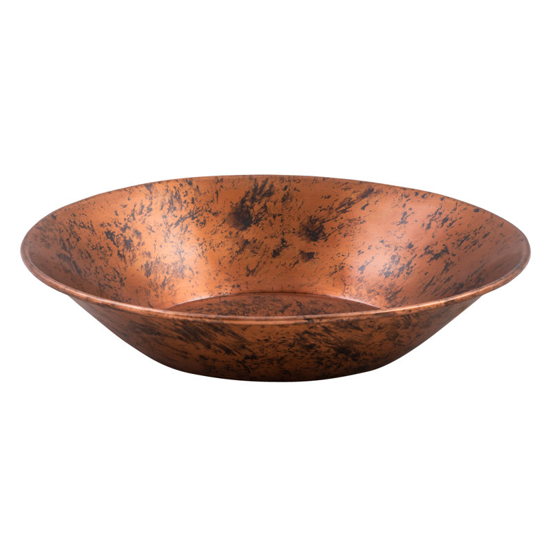 Belfry Bathroom Belle 470mm L x 470mm W Brown Copper Circular Sink