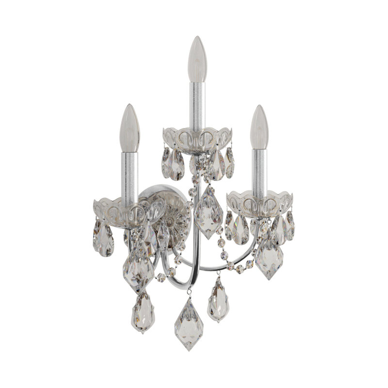 Century 3 - Light Candle Wall Light, Polished Silver