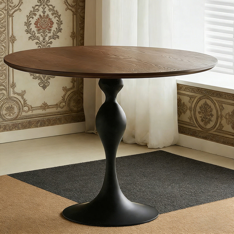 Table de salle à manger en acier au carbone, H 29,49 po x L 31,3 po x l 31,3 po