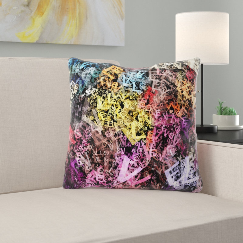 Peltier Throw Pillow, Microsuede, Indoor