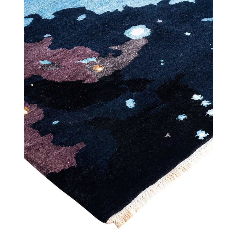 Overdyed One-of-a-Kind 8' 2" x 10' 4" Hand Knotted Area Rug