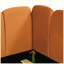 Lit tapissier orange en velours Pumpkin