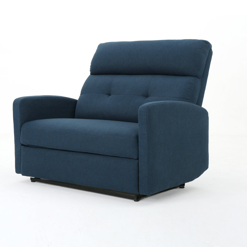 Fauteuil inclinable manuel, canapé inclinable, canapé d'appoint, Tissu bleu