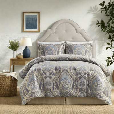 Premium King Bedding Sets, Polyester Jacquard Regal Style For Home
