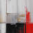 Red and Gold Cubic Abstract I - Cubism Curtain - Velvet Room Darkening - 1 Panel-107826276