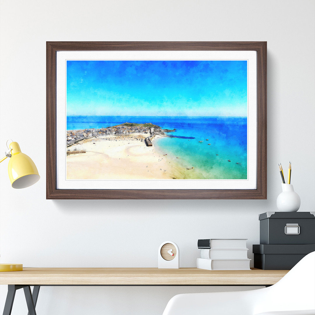 St Ives in Cornwall - Framed Print