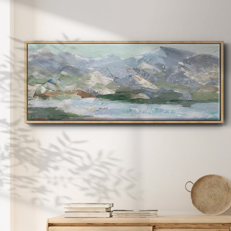 «Pastel Mountain View I», toile encadrée, Naturel, H 24 po x l 60 po x P 1,5 po