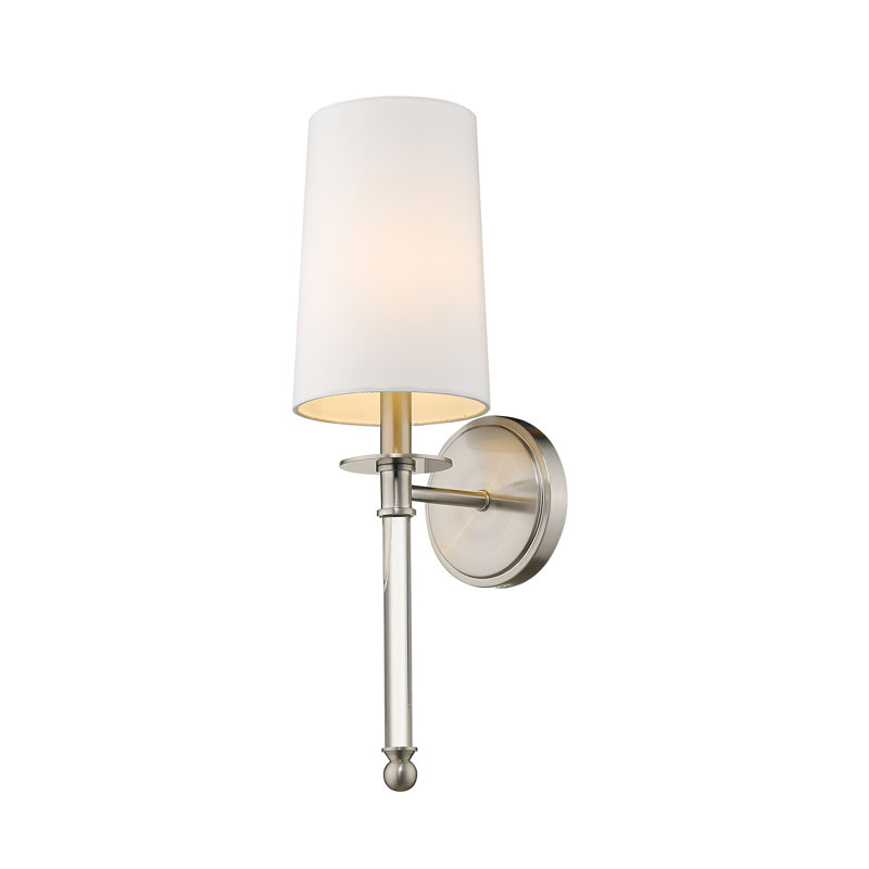 Addi Steel Armed Sconce, Brushed Nickel