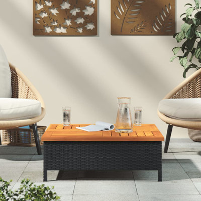 Andreano Square Solid Wood Outdoor Coffee Table - 70 cm W 70 cm D