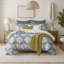Ensemble de couvre-lit en ardoise et 1 taie décorative simple Grantham-120831793