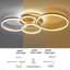Tavin 5-Light 110cm Golden Loops LED Semi Flush Mount Light