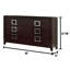 Commode double 6 tiroirs Gerwald