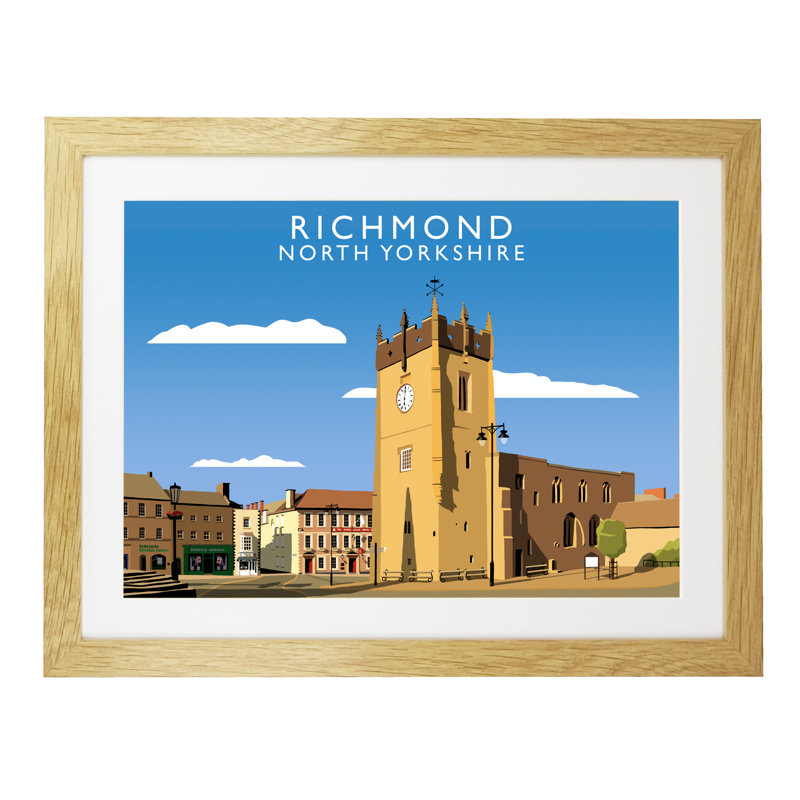 'Richmond 3' by Richard O'Neil - No Frame Print, 33.5 cm H x 43.5 cm W x 2.2 cm D, Oak Wood Frame